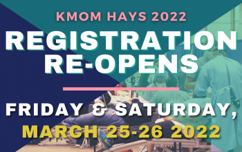 Volunteer Registration for KMOM 2022 Hays Re-Opens – New March Dates!