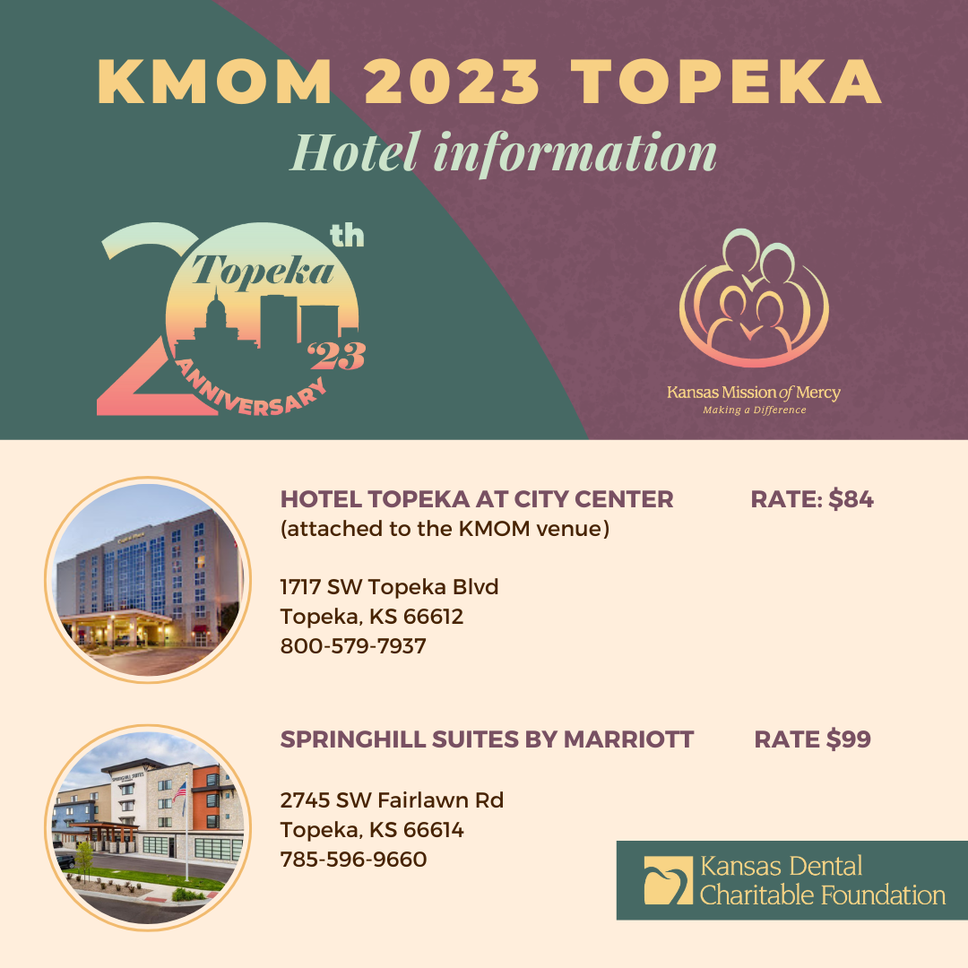 KMOM 2023 Topeka Volunteer Hotel Information